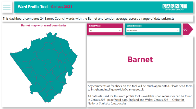 Dashboards And Tools | Barnet Open Data