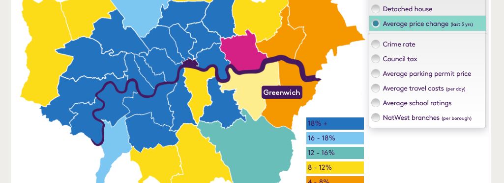 Image for London Borough Comparison Tool from Natwest
