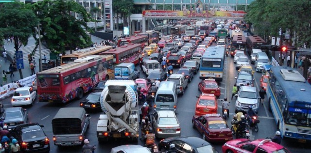 London-UK-traffic-congested-city