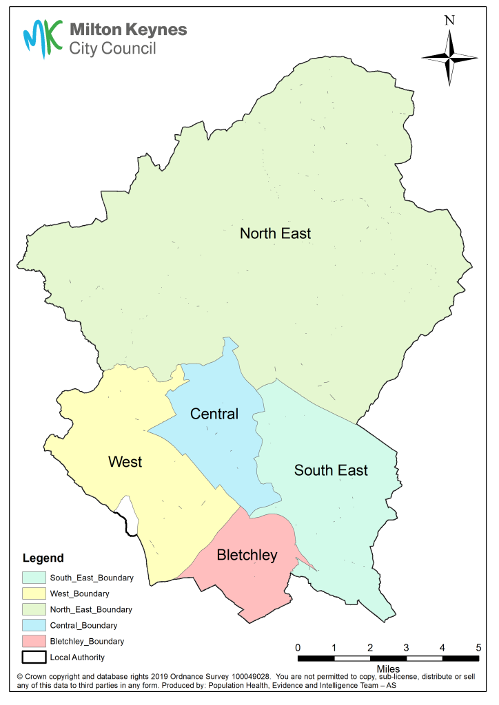 An image of the neighbourhood map for Milton Keynes City which can be downloaded below.