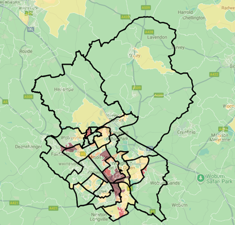 A map of households with multiple needs. This can be downloaded below.